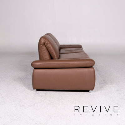 Koinor Evento Leder Sofa Braun Zweisitzer Relax Funktion Couch #9624