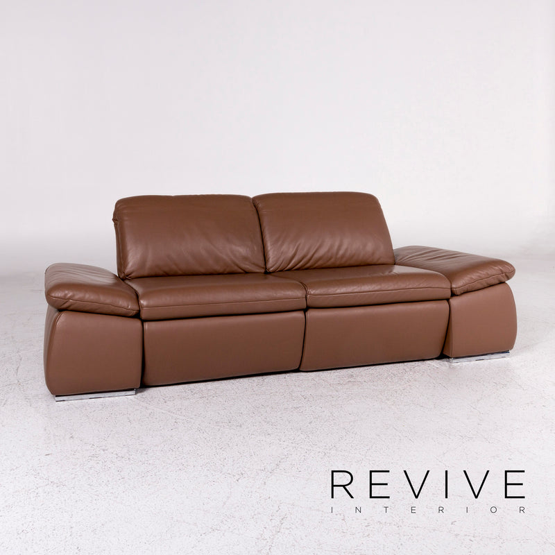 Koinor Evento Leder Sofa Braun Zweisitzer Relax Funktion Couch 