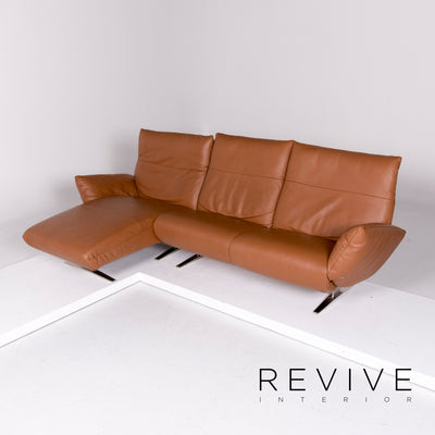 Koinor Exo Leder Ecksofa Braun Cognac Sofa Funktion Relaxfunktion Couch #10946