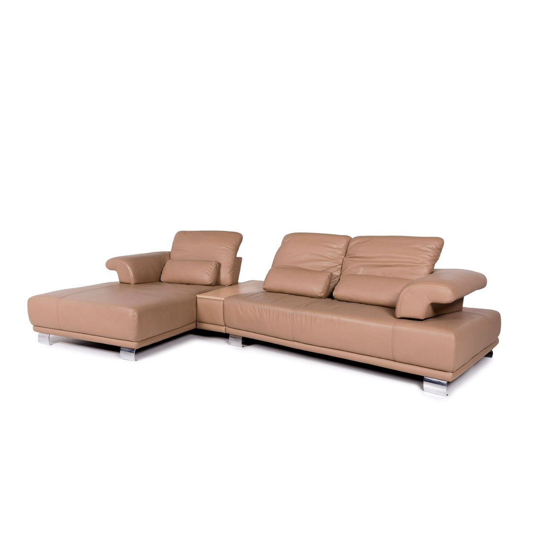 Koinor Leder Ecksofa Beige Sofa Funktion Couch #11054