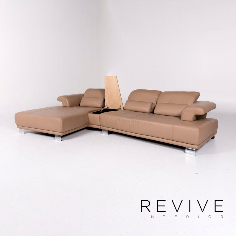 Koinor Leder Ecksofa Beige Sofa Funktion Couch 