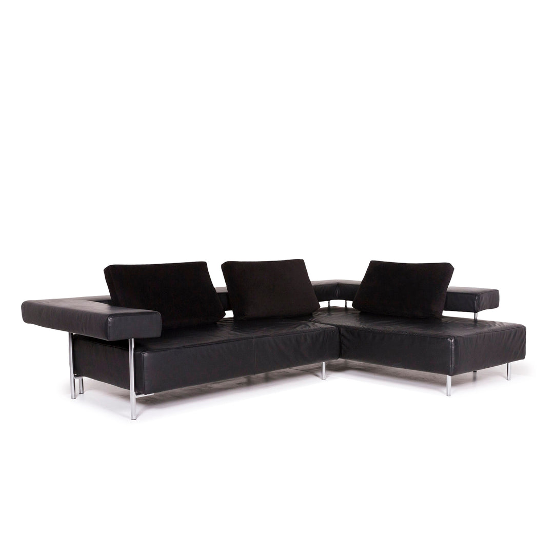 Koinor Leder Ecksofa Schwarz Sofa Funktion Couch #12108