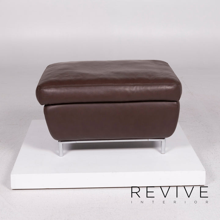 Koinor Leder Hocker Braun #11576