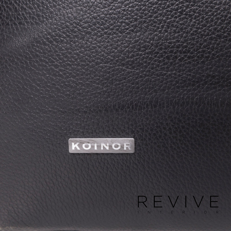 Koinor Leder Hocker Schwarz Schemel 