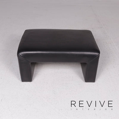 Koinor Leder Hocker Schwarz Schemel #11856