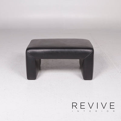 Koinor Leder Hocker Schwarz Schemel #11856