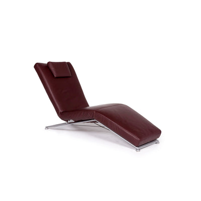 Koinor Leder Liege Bordeaux Braunrot Relaxliege Funktion Relaxfunktion #11056