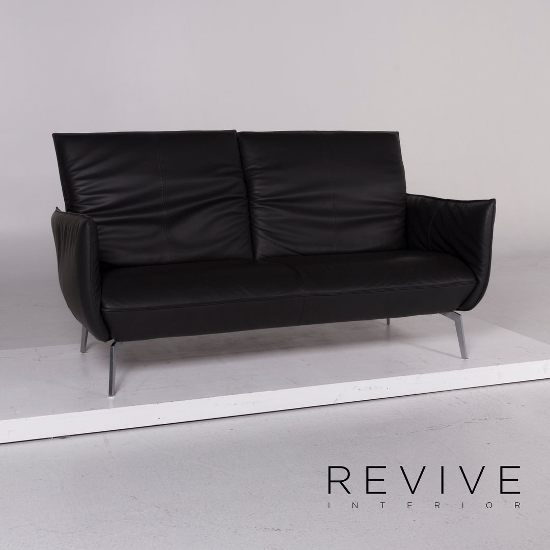 Koinor leather sofa anthracite two-seater #11226