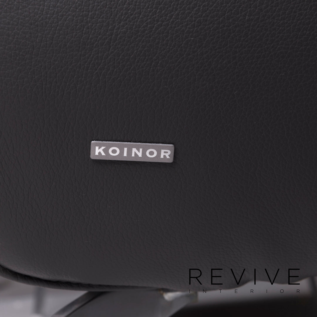 Koinor leather sofa anthracite two-seater #11226