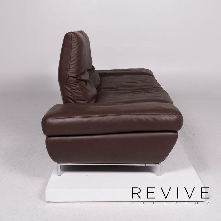 Koinor Leder Sofa Braun Dreisitzer #11578
