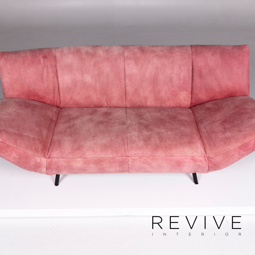 Koinor Leder Sofa Garnitur Rosé 1x Dreisitzer 1x Zweisitzer #10644