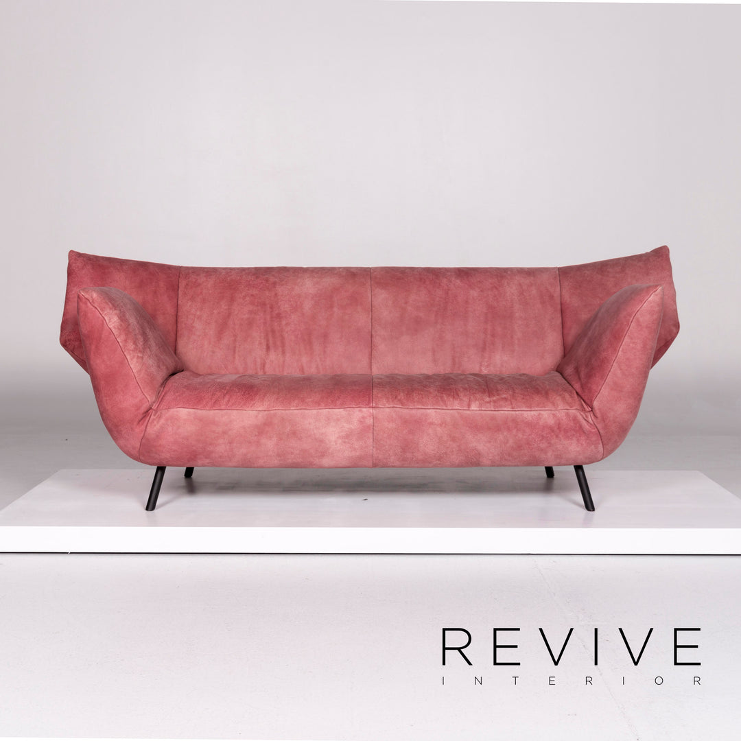 Koinor Leder Sofa Garnitur Rosé 1x Dreisitzer 1x Zweisitzer #10644