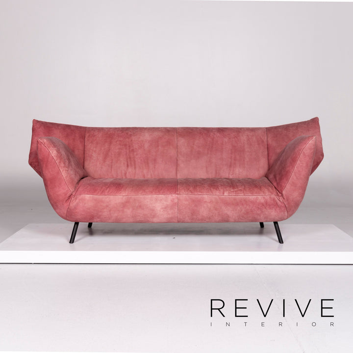 Koinor Leder Sofa Garnitur Rosé 1x Dreisitzer 1x Zweisitzer #10644