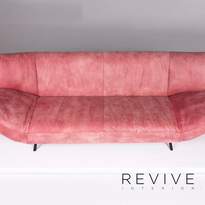 Koinor Leder Sofa Garnitur Rosé 1x Dreisitzer 1x Zweisitzer #10644