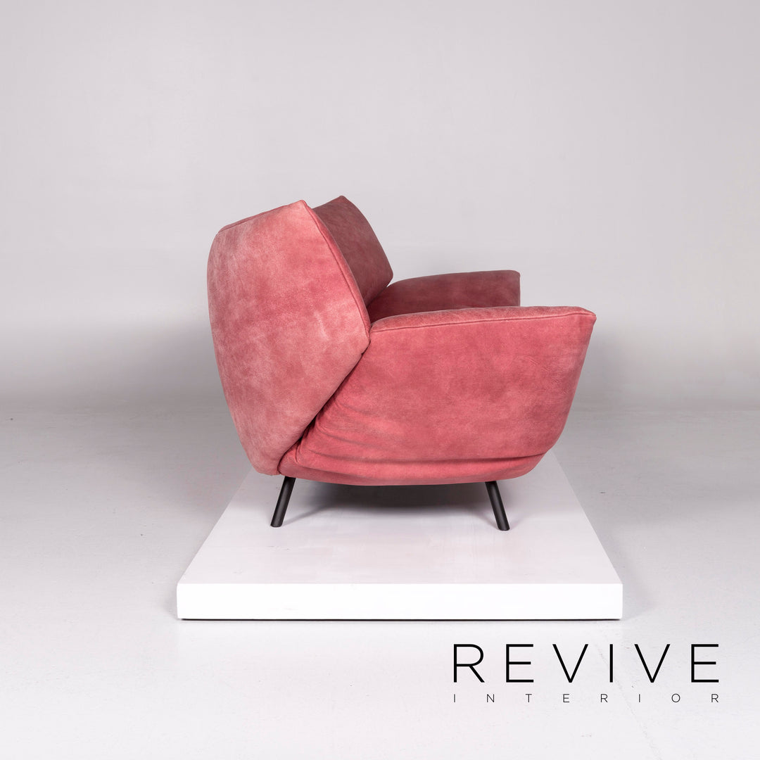 Koinor Leder Sofa Garnitur Rosé 1x Dreisitzer 1x Zweisitzer #10644