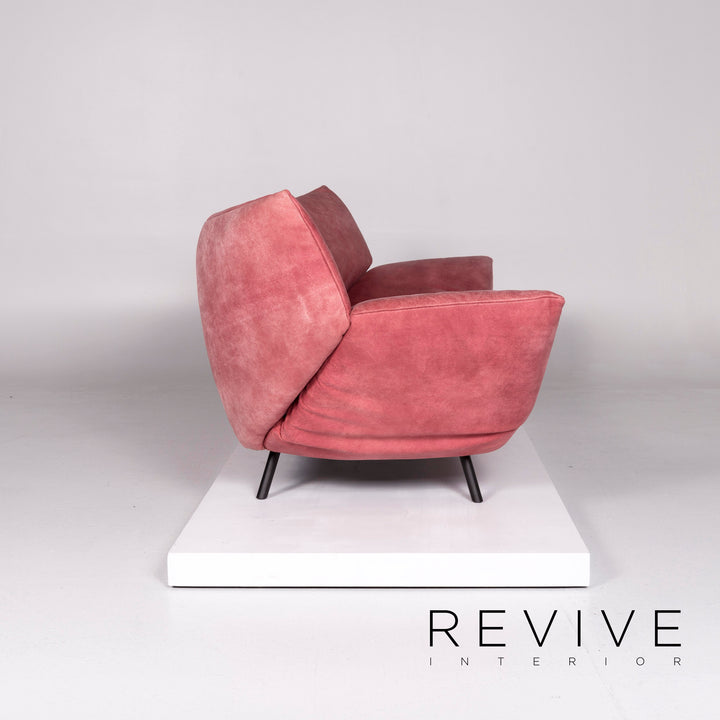 Koinor Leder Sofa Garnitur Rosé 1x Dreisitzer 1x Zweisitzer #10644