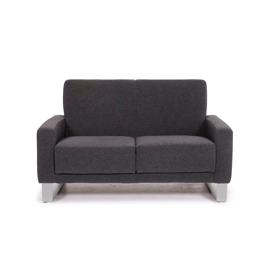 Koinor Nove Stoff Sofa Grau Kompaktsofa 1,5 Sitzer Couch #12241