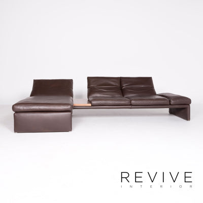 Koinor Raoul Leder Ecksofa Braun Echtleder Dreisitzer Couch #8381