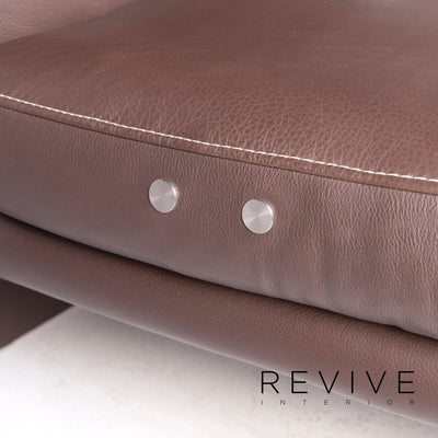 Koinor Raoul Leder Ecksofa Braun Echtleder Dreisitzer Couch #8381