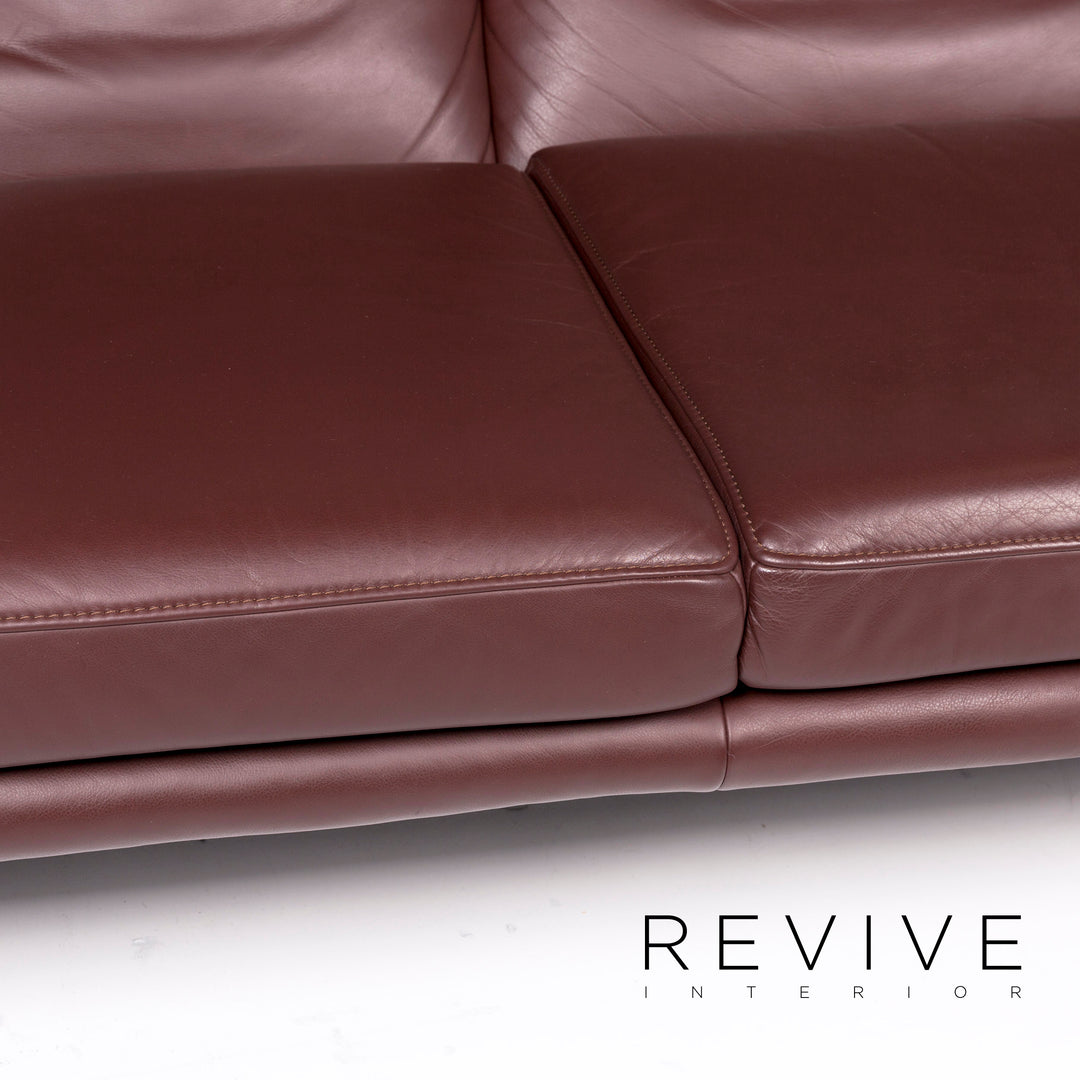 Koinor Raoul Leder Sofa Braun Rotbraun Zweisitzer Funktion #10870