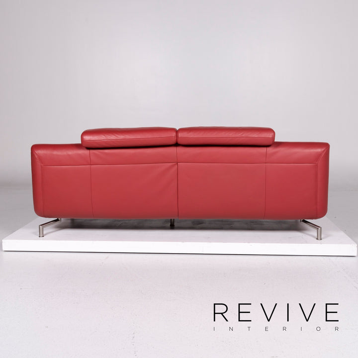 Koinor Rigoletto Leather Sofa Set Red 2x Two Seater #11136