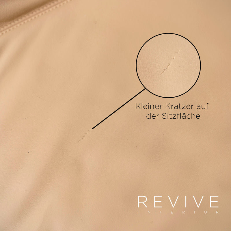 Koinor Rivoli Leder Sofa Beige Echtleder Zweisitzer Couch 