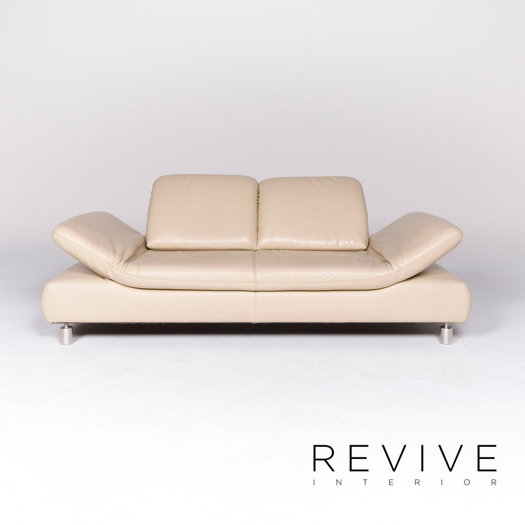Koinor Rivoli Designer Leder Sofa Hocker Garnitur Echtleder Dreisitzer Couch #8686