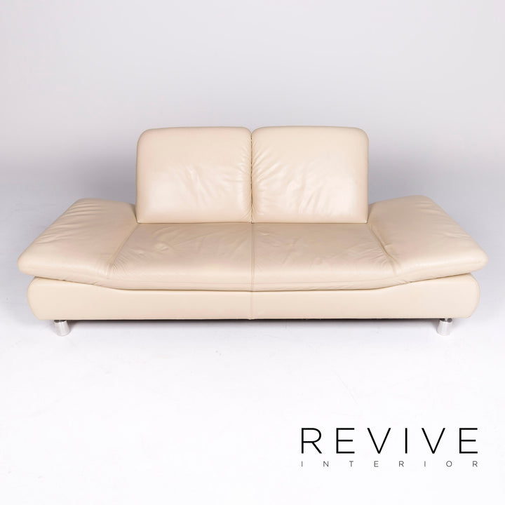 Koinor Rivoli Designer Leder Sofa Hocker Garnitur Echtleder Dreisitzer Couch #8686