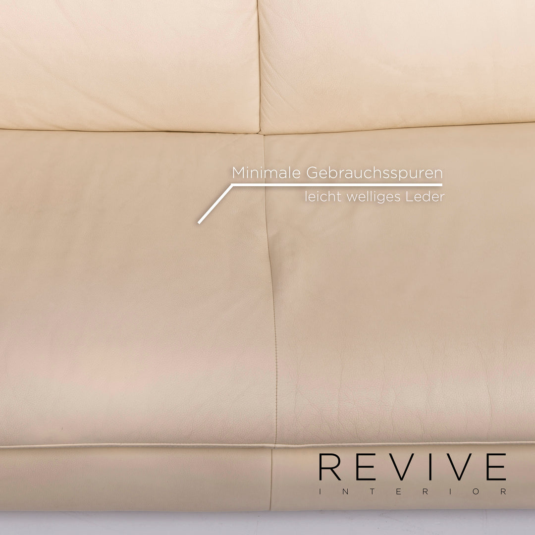 Koinor Rivoli Leather Sofa Beige Two Seater #11540
