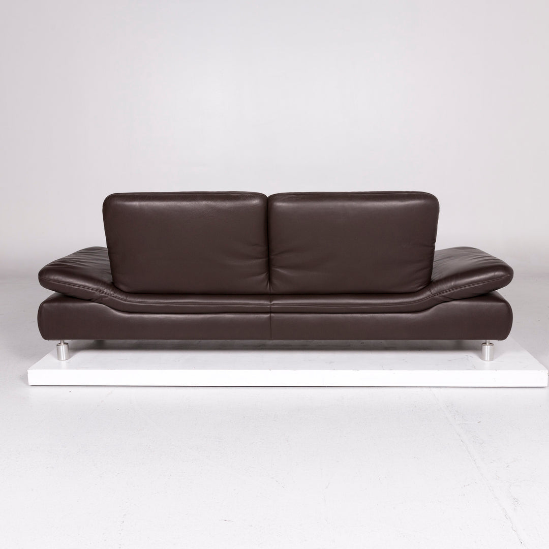 Koinor Rivoli leather sofa brown three-seater function relax function couch #11317
