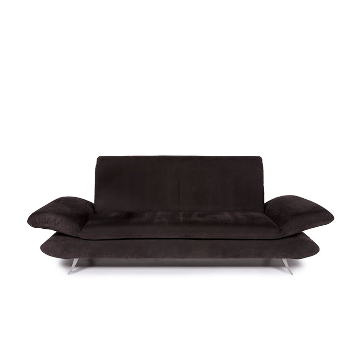 Koinor Rossini Alcantara Stoff Sofa Anthrazit Grau Zweisitzer Couch #11512