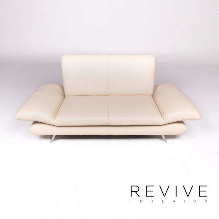 Koinor Rossini Designer Leather Sofa Set Beige Three Seater Two Seater Armchair #9255