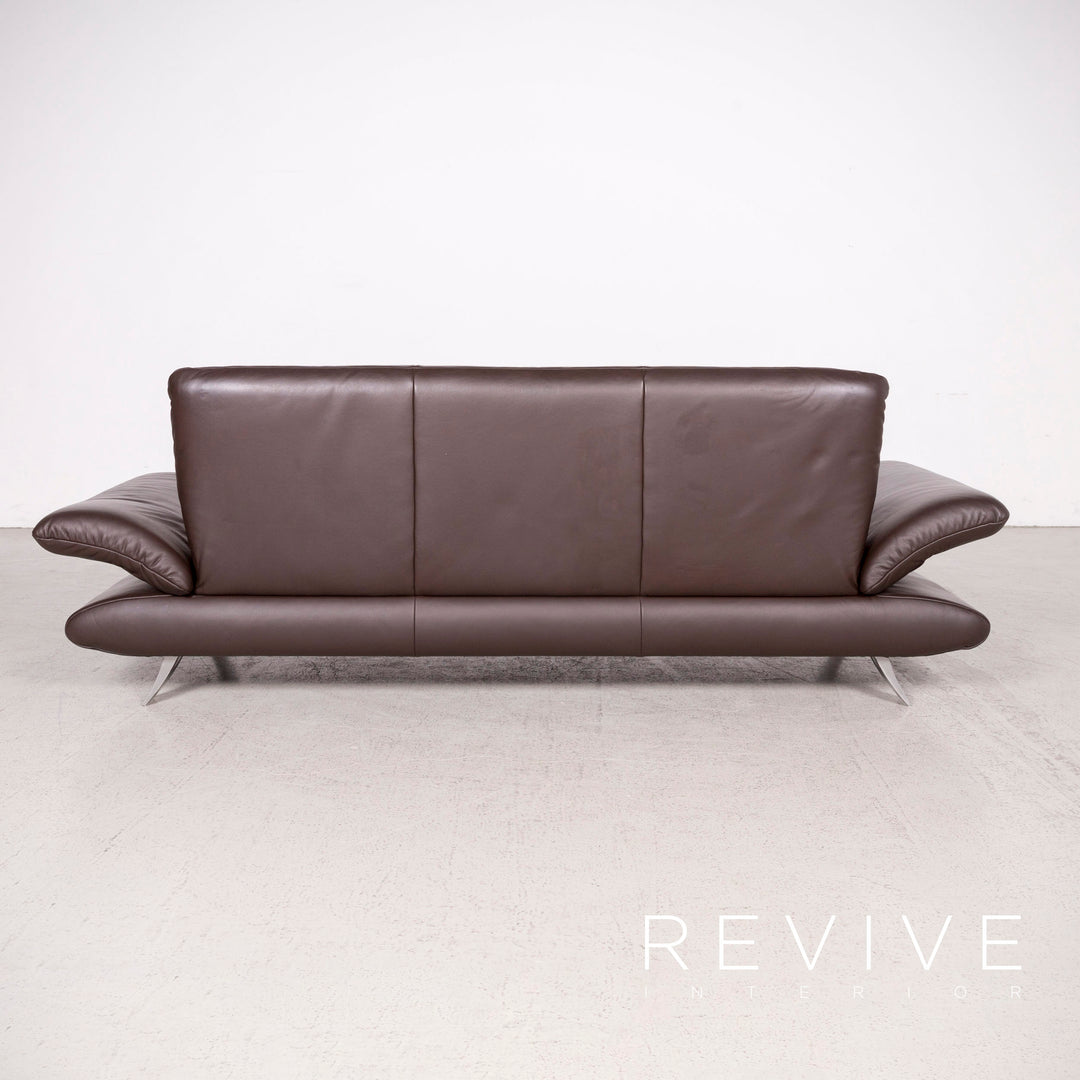Koinor Rossini Designer Leder Sofa Braun Dreisitzer Echtleder Couch #8358