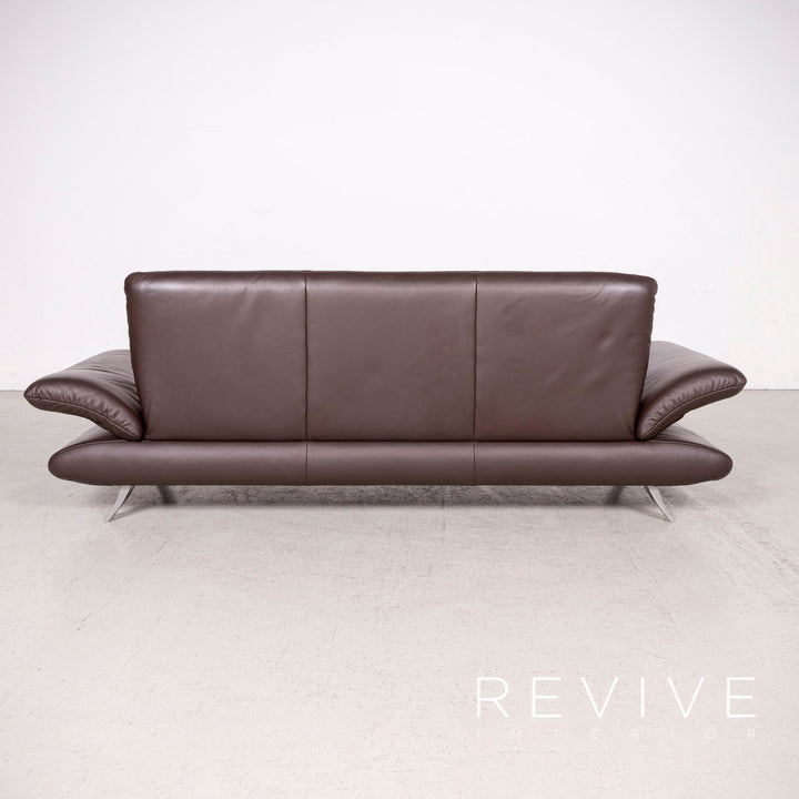 Koinor Rossini Designer Leder Sofa Braun Dreisitzer Echtleder Couch #8358