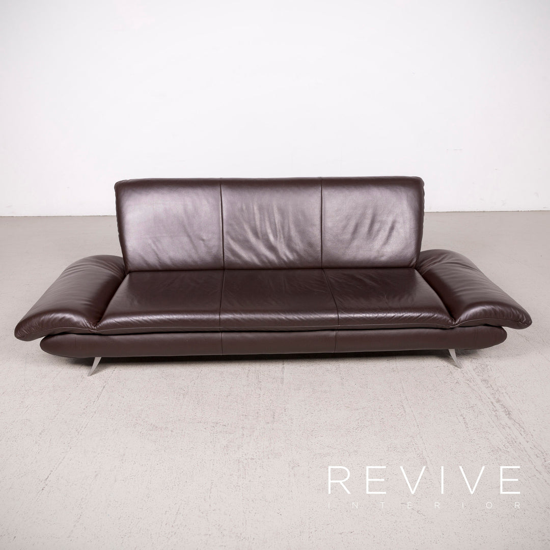 Koinor Rossini Designer Leder Sofa Braun Dreisitzer Echtleder Couch #8358