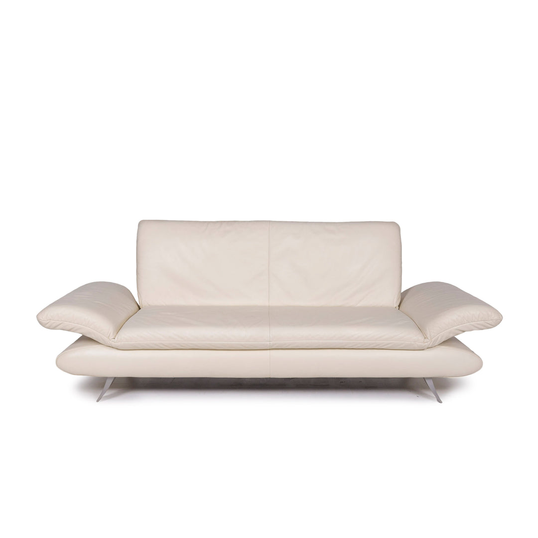 Koinor Rossini Leder Creme Sofa Dreisitzer Funktion Couch #11122