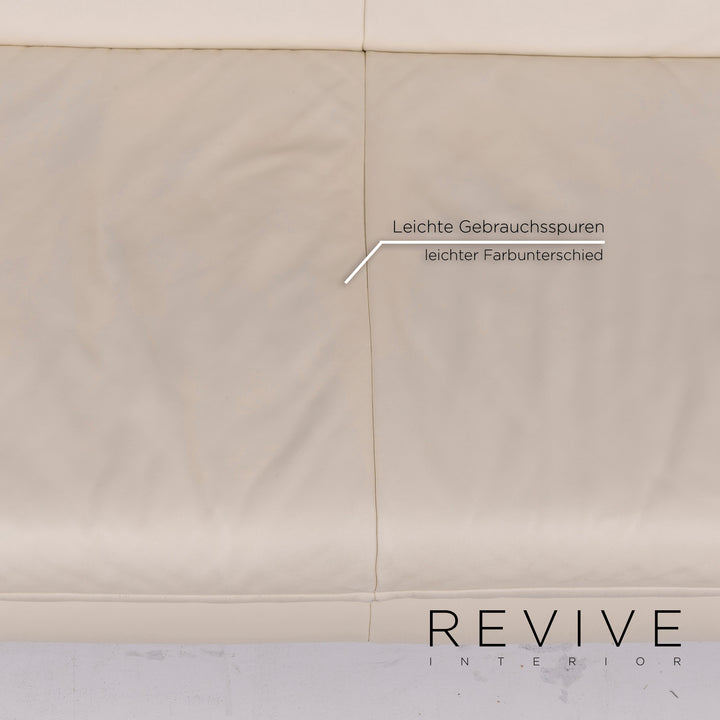 Koinor Rossini leather cream sofa set 1x three seater 1x two seater feature #11343