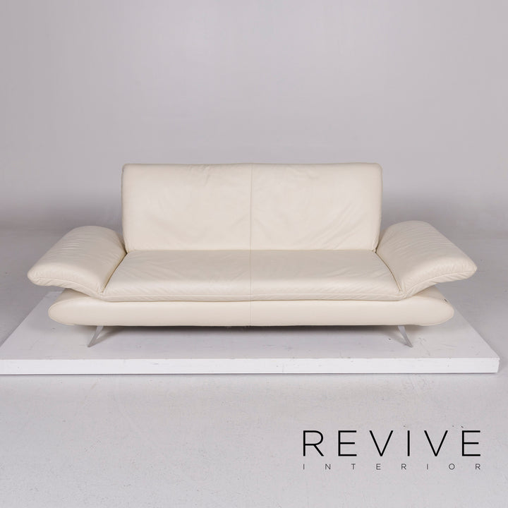 Koinor Rossini leather cream sofa set 1x three seater 1x two seater feature #11343