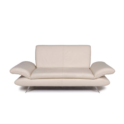 Koinor Rossini Leder Creme Sofa Zweisitzer Funktion Couch #11121