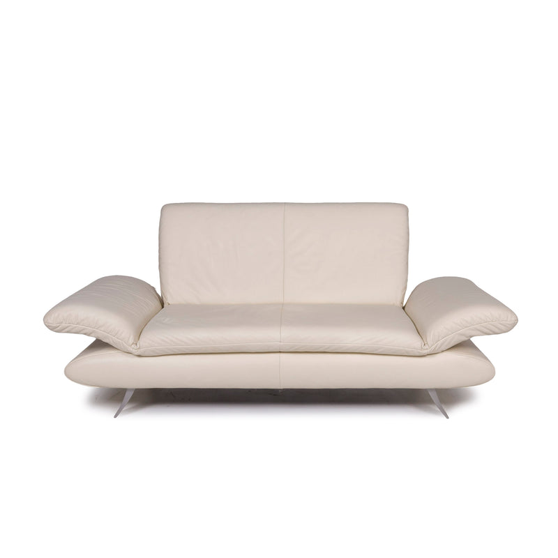 Koinor Rossini Leder Creme Sofa Zweisitzer Funktion Couch 