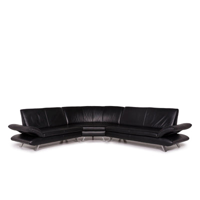 Koinor Rossini Leder Ecksofa Schwarz Sofa Couch #12085