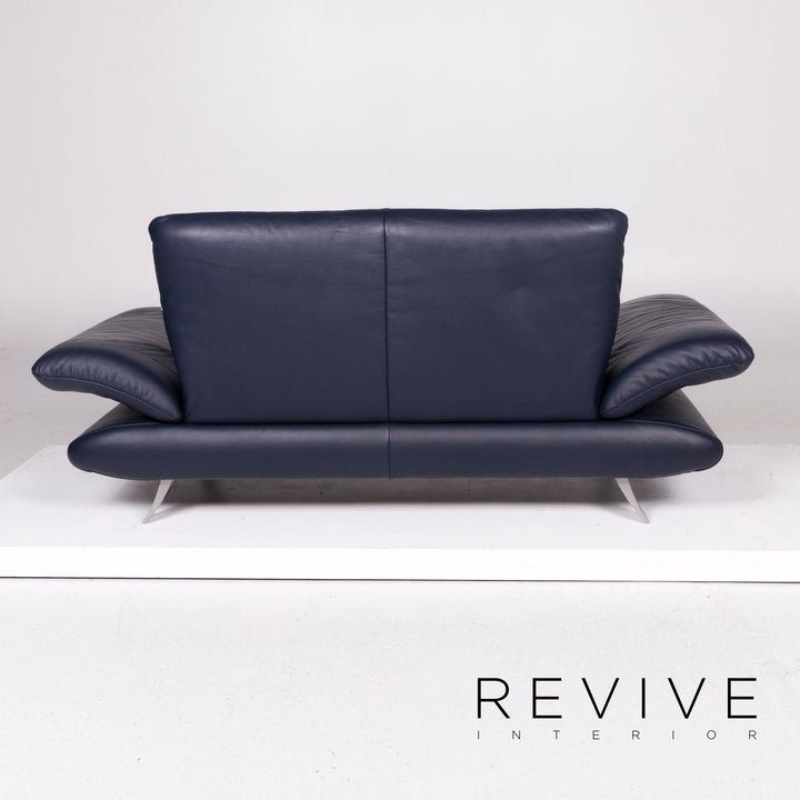 Koinor Rossini Leather Sofa Blue Two Seater #11712