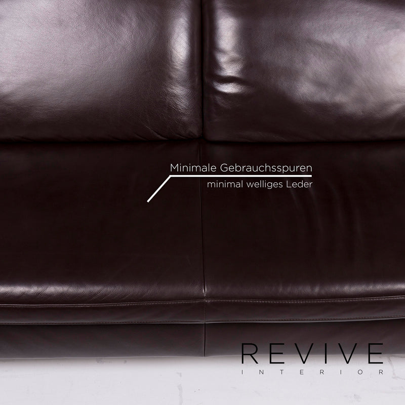 Koinor Rossini Leder Sofa Braun Dunkelbraun Funktion Couch 