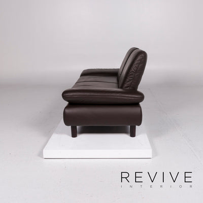Koinor Rivoli Leder Sofa Braun Dunkelbraun Zweisitzer Funktion Relaxfunktion Couch #11444