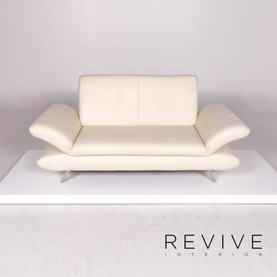 Koinor Rossini Leder Sofa Creme Zweisitzer Couch #12050