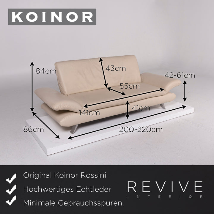 Koinor Rossini Leder Sofa Dreisitzer Funktion Couch #11735