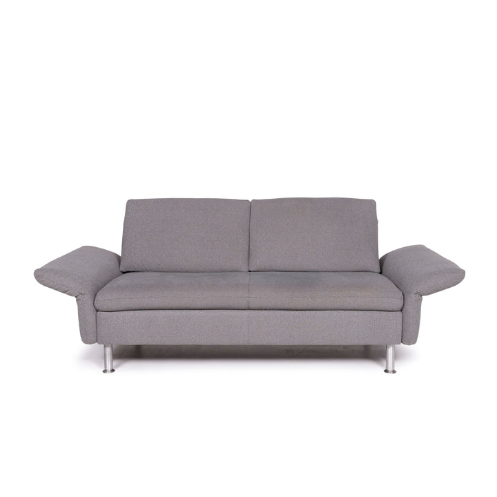 Koinor Vittoria Fabric Sofa Gray Two Seater Function Couch #11606