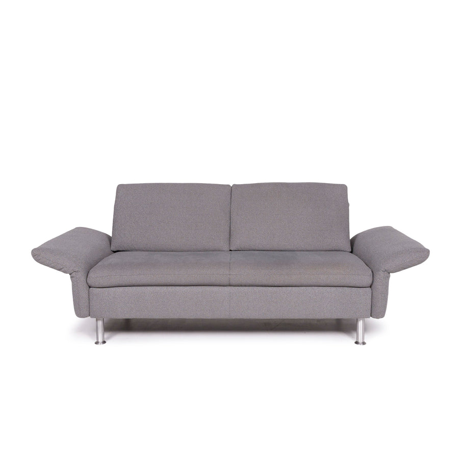 Koinor Vittoria Fabric Sofa Gray Two Seater Function Couch #11606