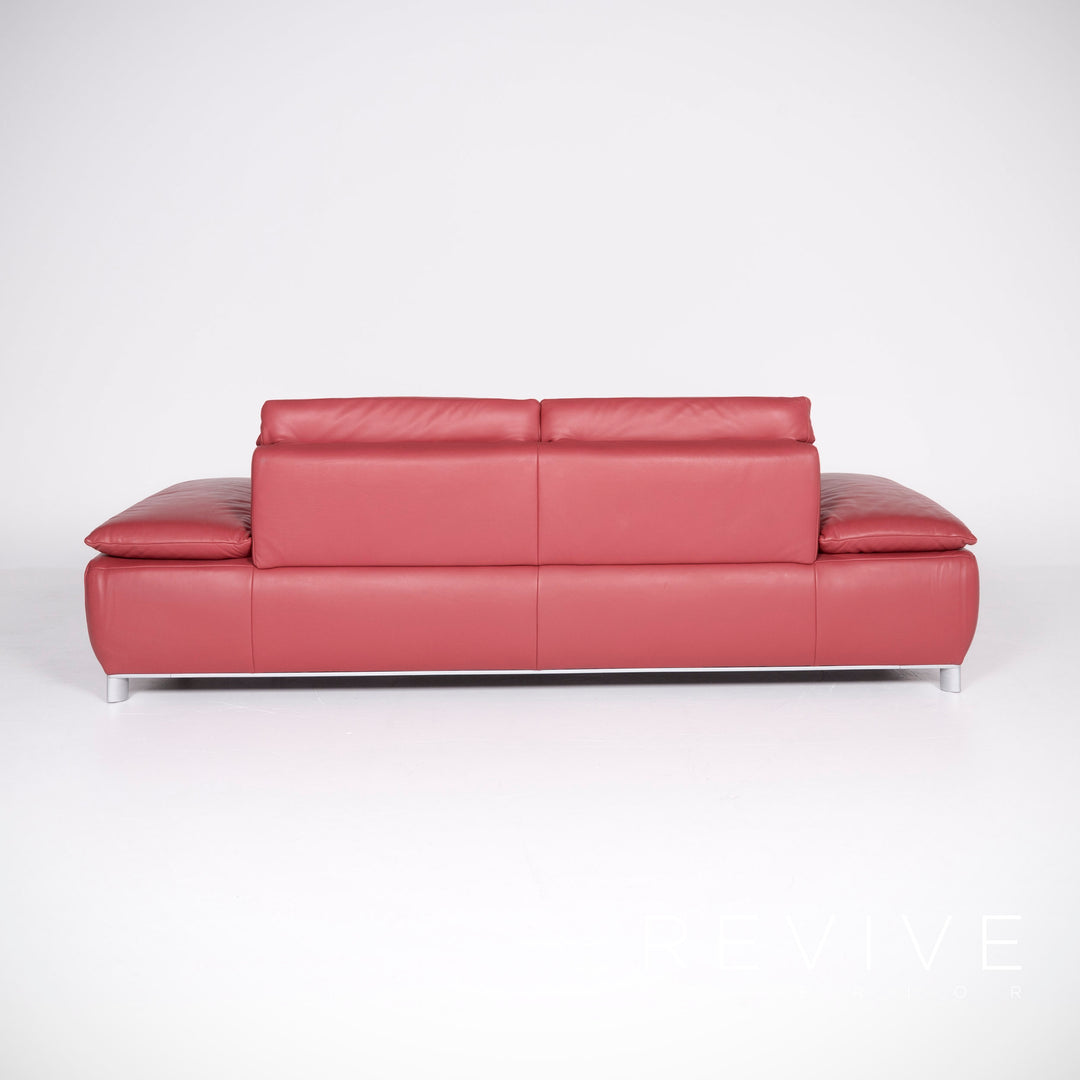 Koinor Volare canapé en cuir rouge canapé trois places en cuir véritable #8360