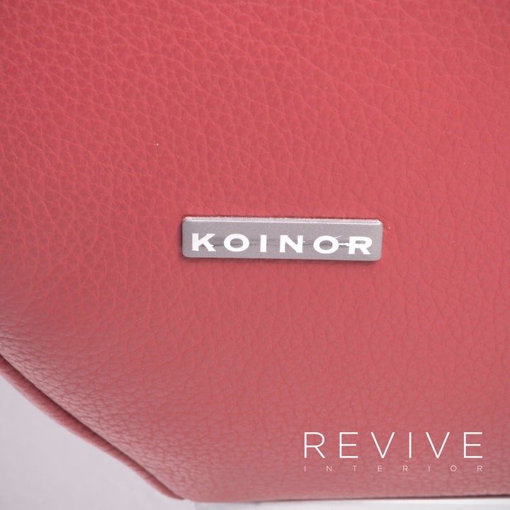 Koinor Volare canapé en cuir rouge canapé trois places en cuir véritable #8360